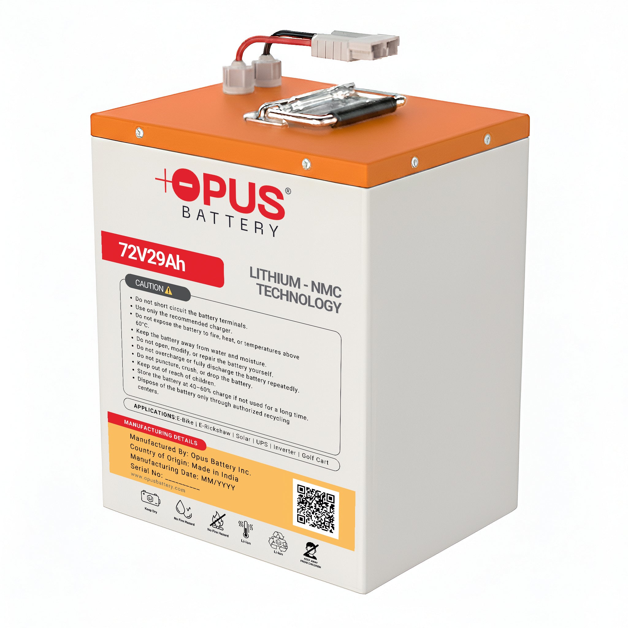 72V 29Ah Lithium Battery for Okinawa Praise Pro